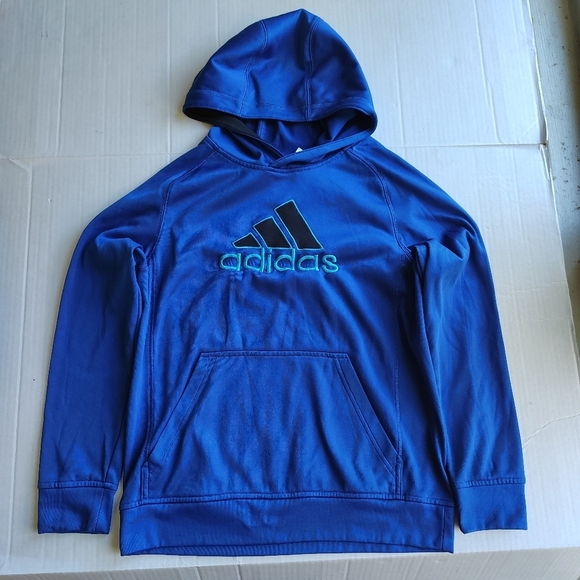 adidas Other - Adidas Youth Boys Hoodie Size Large Hooded Sweatshirt Kangaroo Pouch
